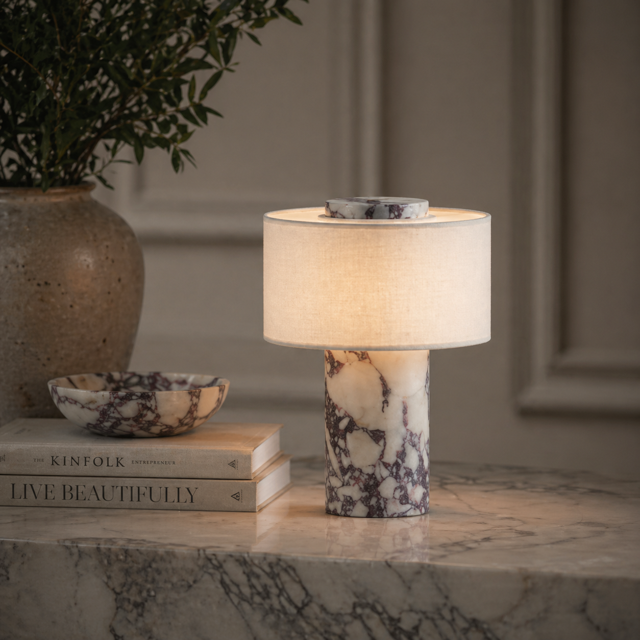 Petra Lámpara de Mesa de Mármol