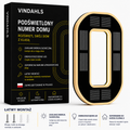 Vindahls Numery domu | Podświetlane i zasilane energią słoneczną