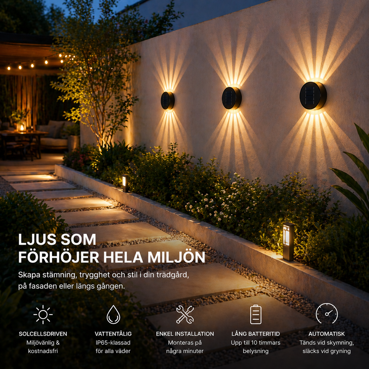 Solkrets Lámpara Solar 360°