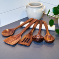 Set de Utensilios de Cocina en Nogal